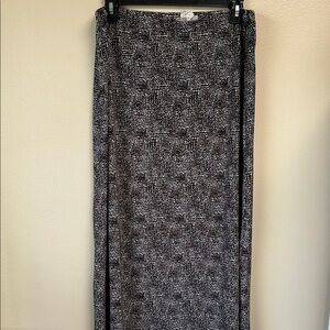 Vintage Reptile Patterned Maxi Skirt - Women